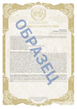 Образец Приложение к СТО 01.064.00220722.2-2020 Астрахань Сертификат СТО 01.064.00220722.2-2020 